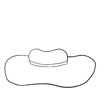 Men's hat, hat,cap, cap, top hat, panama hat, helmet, helmet, bowler hat, sombre Stock Illustration