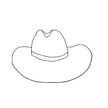 Men's hat, hat,cap, cap, top hat, panama hat, helmet, helmet, bowler hat, sombre Stock Illustration