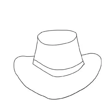 Men's hat, hat,cap, cap, top hat, panama hat, helmet, helmet, bowler hat, sombre Stock Illustration