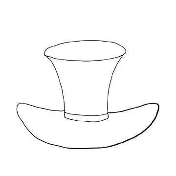 Men's hat, hat,cap, cap, top hat, panama hat, helmet, helmet, bowler hat, sombre Illustrazione stock