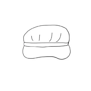 Men's hat, hat,cap, cap, top hat, panama hat, helmet, helmet, bowler hat, sombre Stock Illustration