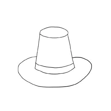 Men's hat, hat,cap, cap, top hat, panama hat, helmet, helmet, bowler hat, sombre Stock Illustration