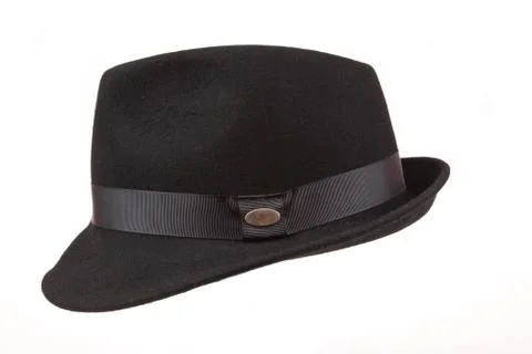 Men's hat on a white background Stock Photos