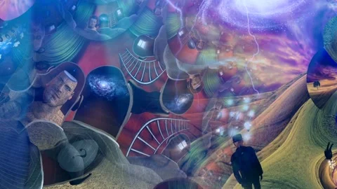 Men's heads with different thoughts Stock Footage 157972140