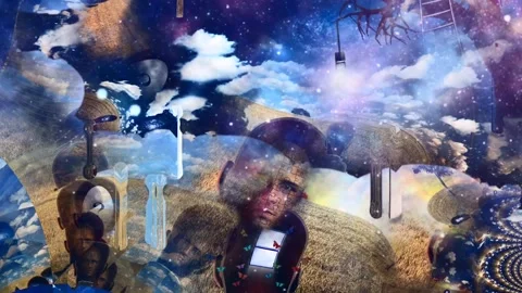 Men's heads with different thoughts Stock Footage 174869144