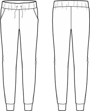 Men's joggers Stock Illustration