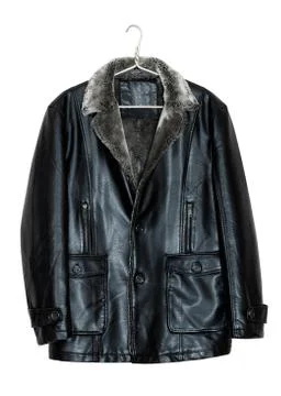 Men's leather jacket Stock Photos