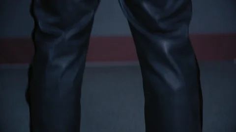 Men's leather style Stock Footage 104756960