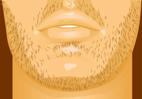 Men's lips Stock Illustration
