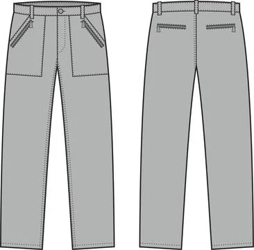 Men's pants Stock Illustration