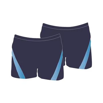 Men's swimming trunks design Stock Illustration