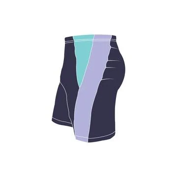 Men's swimming trunks design Stock Illustration