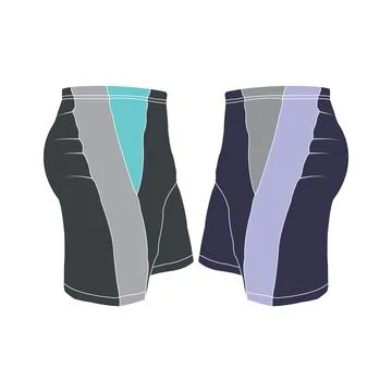 Men's swimming trunks design Stock Illustration