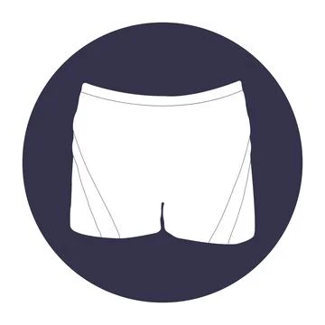 Men's swimming trunks design Stock Illustration