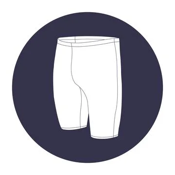 Men's swimming trunks design Stock Illustration