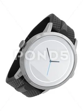 Mens swiss mechanical wrist watch Stock Photos
