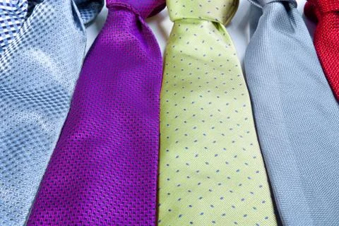 Men's ties Stock Photos