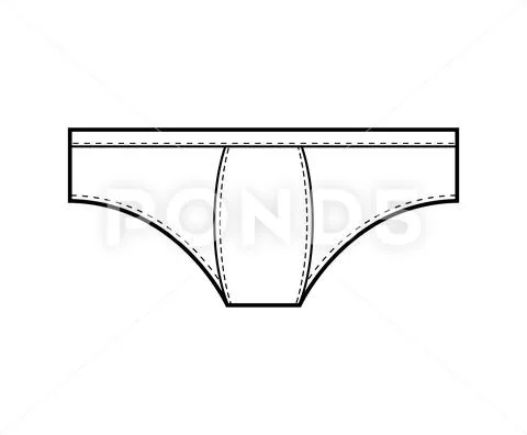 Men underwear clipart vector design illustration