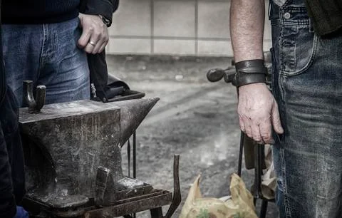 Men's Work. Stock Photos