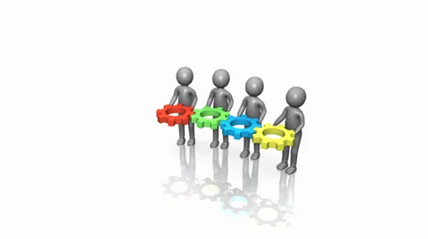 Mens Working Together HD Video stock 34185878
