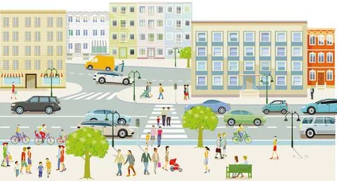 Menschen-Gemeinde Stock Illustration