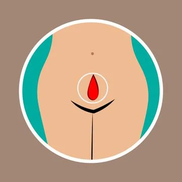 Menstrual cycle. monthly Stock Illustration