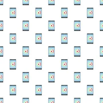 Menstrual mobile calendar pattern seamless Illustrazione stock