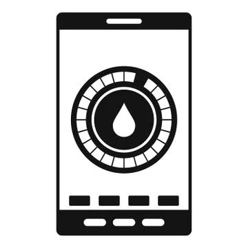 Menstrual mobile icon, simple style Stockillustratie