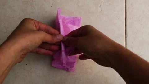 The menstrual pad Stock Footage 142167087