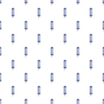 Menstrual tampons repeating in a seamless pattern on a white background Stock-Illustration