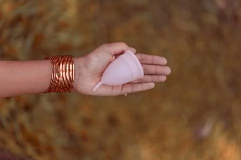 Menstrualcup Foto stock