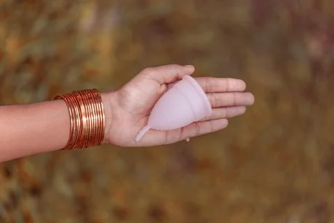 Menstrualcup Foto stock