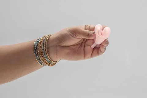 Menstrualcup Foto stock