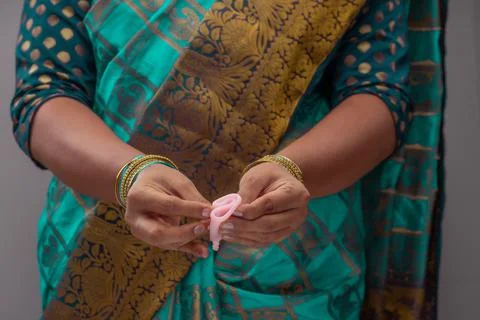 Menstrualcup Foto stock