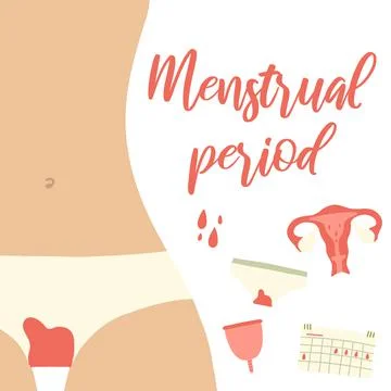 Menstruation period. Stock Illustration