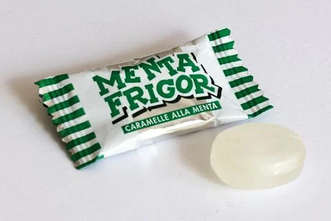 Menta Frigor mint candy by Perfetti Van Melle Stock Photos