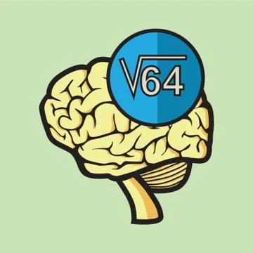 Mental Arithmetic Concept Stock Illustration