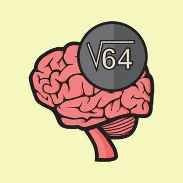 Mental Arithmetic Concept Stock Illustration