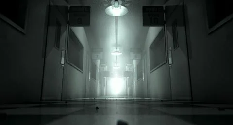 Mental Asylum Haunted Stock Illustration