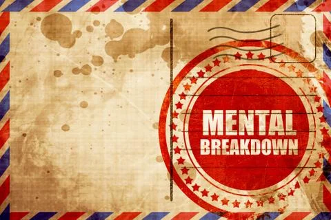 Mental breakdown Illustrazione stock