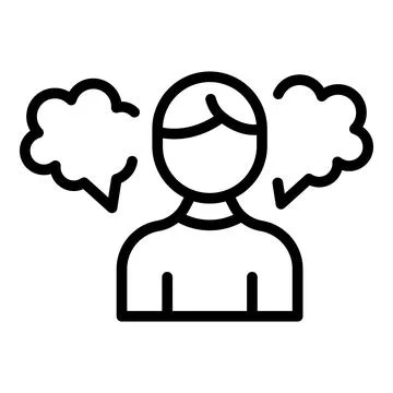 Mental busy icon outline vector. Coping skills イラスト素材