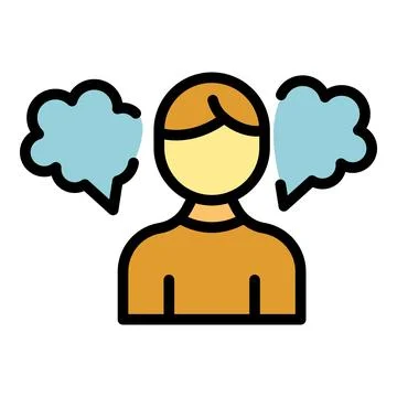 Mental busy icon vector flat Illustrazione stock