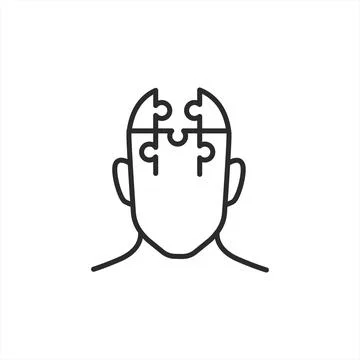 Mental Complexity Icon Stock Illustration