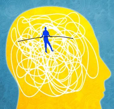Mental disorder Stock Illustration
