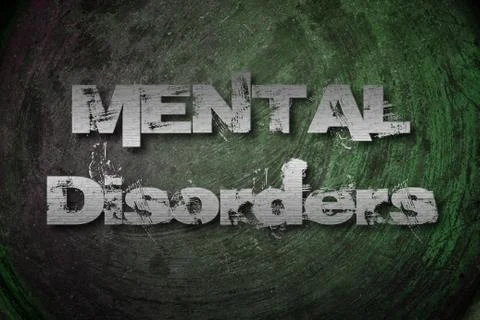 Mental disorders concept Stock Illustration