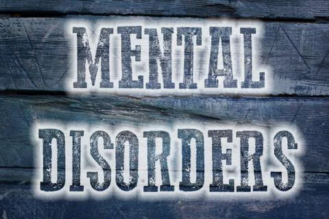 Mental disorders concept Stock Illustration