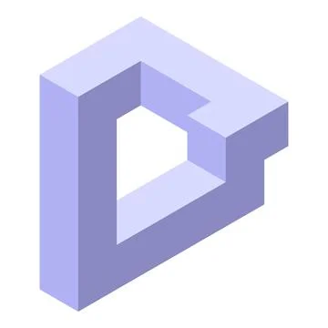 Mental eye icon isometric vector. Visual perception Stock Illustration