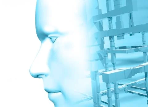 Mental framework, conceptual image 库存插图