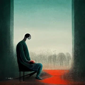 Mental health issues such as Mood Disorders, Depression, Bipolar, Anxiety, Ps Stock Illustration