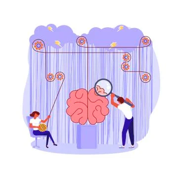 Mental health problems concept Illustrazione stock